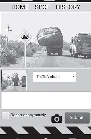 RISHI SPOT a Traffic Watchdog