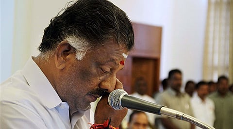In this file photo, Chief Minister O Panneerselvam. (PTI)