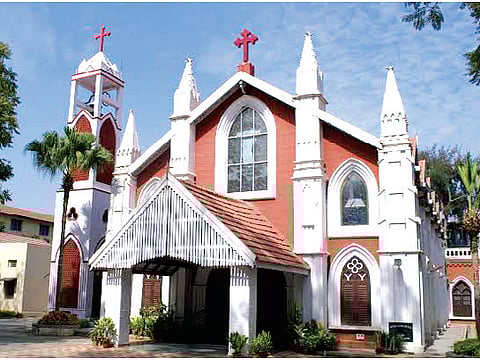 The Church in Red and White