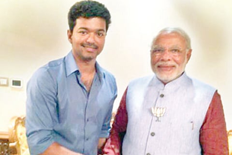 After Rajinikanth, Vijay tries to Ride the Modi Wave in Kovai