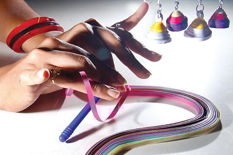 Caught in a Quilling Web