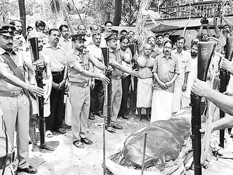 Mortal Remains of Puthur Consigned to the Flames