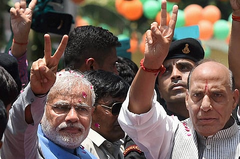 Rajnath Crosses Vajpayee's Victory Margin , Misses on Vote Percentage