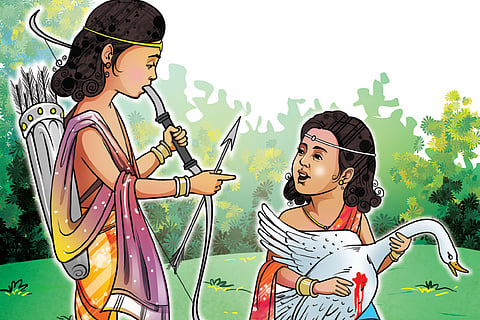 Siddhartha and the Wounded Swan