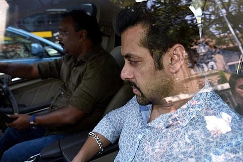 Superstar Salman Khan arrives at the Mumbai session court. | PTI/File