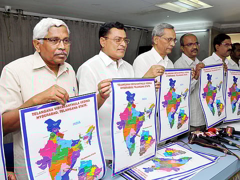 Model Map of New State of Telangana Released