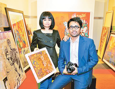 Chaitya and Nidhi are weaving their way into the tough art market | Photo by Dinesh Shukla