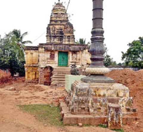 Archaeologists Unearth Remains of Buddhist Stupa at Bhimeswara Temple