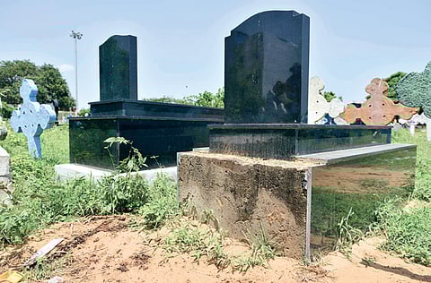 Granite Tombstones Stolen From Cemetery