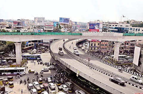 HMR Overcomes Toughest Challenge, Builds Viaduct over Punjagutta Flyover