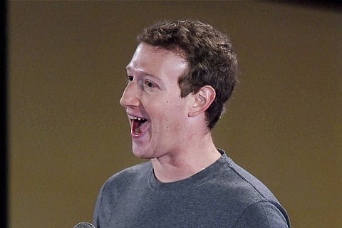 Facebook Chairman and Chief Executive Officer Mark Zuckerberg during an interaction with IIT students at IIT Delhi on Wednesday. | PTI