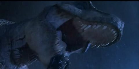 A screen grab from the movie Jurassic Park