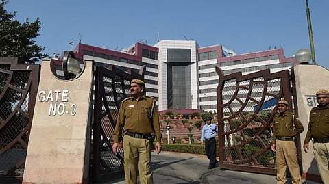 A view of the Delhi Secretariat in New Delhi.