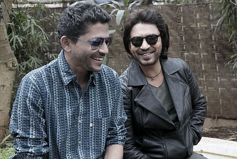 Actor Irrfan Khan (r) is working with director Nishikant Kamat once again in “Madaari,” a social thriller. The two last collaborated on “Mumbai Meri Jaan.”