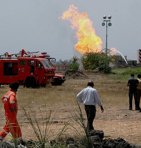 ONGC Crisis Team Continue to Battle Ankleshwar Onshore Well Fire
