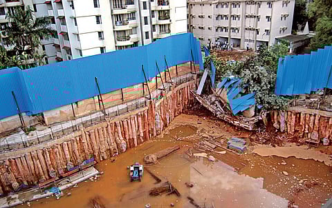 Residents Tense After Wall Collapse