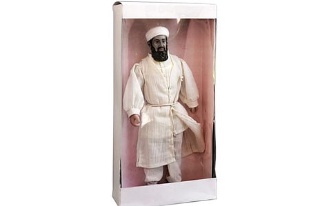 An image of the Osama bin Laden doll. (Photo: @NateDSanders/Twitter)