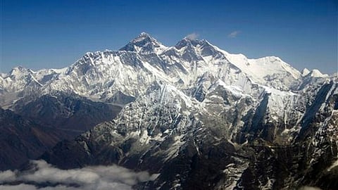 Mt Everest is called Mt Qomolangma in China and is the world's highest peak at over 8,849 m.
