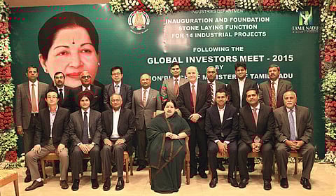 CM Jayalalitha Inaugurates Projects Signed at Investors Meet