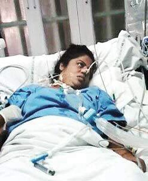 Jyothi in coma at Srujana Fertility Centre in Hyderabad