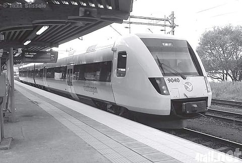 Representative image of a semi-high speed train