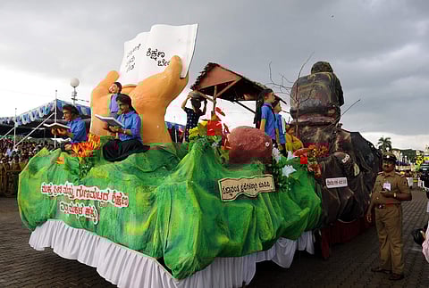 Authorities have banned competitive judging of Dasara mantapas (tableaux).