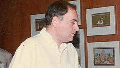 Former Indian PM Rajiv Gandhi