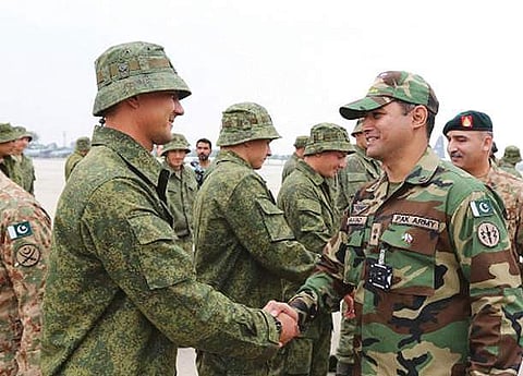 Russian troops arrive in Pakistan for first-ever joint military exercise