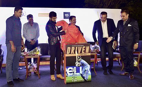 Indian Test Cricket team Captain Virat Kohli unveils his biography 'Driven' . | PTI