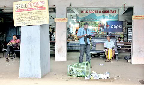 The waiting area inside the Ernakulam KSRTC bus stand | Express