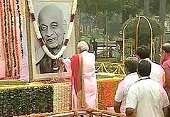 PM Narendra Modi pays tribute to Sardar Patel