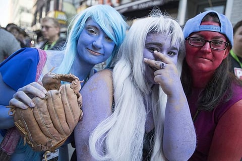 Comic Con fans dressed a Crystal Gems from 'Steven Universe'. (Photo | AP)