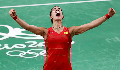 Spain's Carolina Marin (AP)