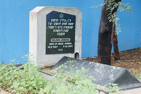 Tombstones at the Jewish burial ground