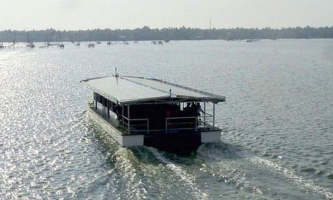 Aditya the solar powered boat