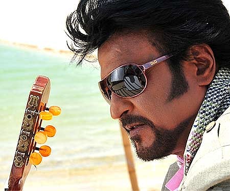 A still from the new Rajnikanth-starrer 'Enthiran'.