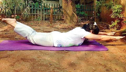 Anshu Vyas demonstrating the Salabhasan