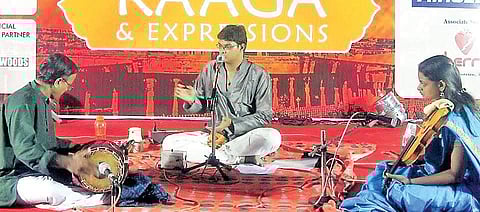 Nikhil Shankar during a performance