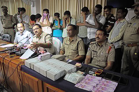 DCP Navin Gulati DCP produce the accused before the (Express photo by R V K Rao)