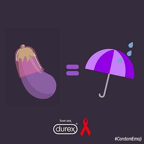 The newly released emoji by Durex. (Courtesy: @durexindia | Twitter)