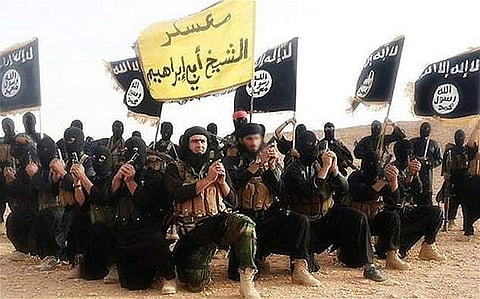 Members of the IS group. (File photo| AP)
