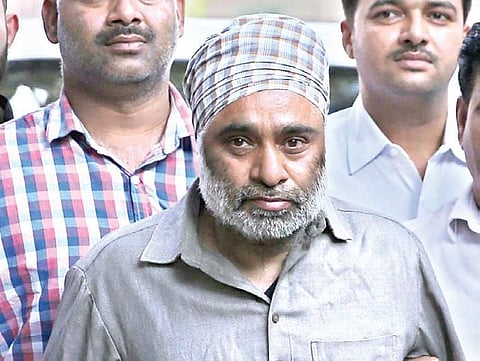 Khalistani militant Harminder Singh Mintoo being produced at Patiala House Court in New Delhi on Monday | Shekhar yadav