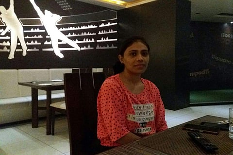 Ravindra Jadeja’s sister Naina at Jaddu’s Food Field on Sunday | Express Photo Service