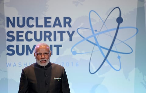 Prime Minister of India Narendra Modi during this year's Nuclear Security Summit . | AP