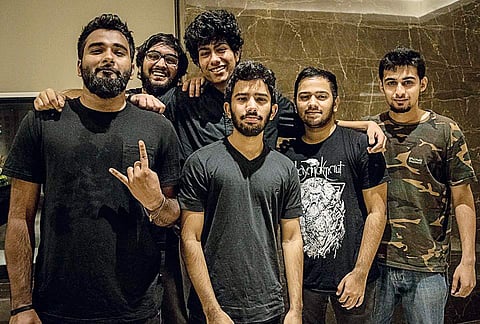 Members of the band Spine Shatter