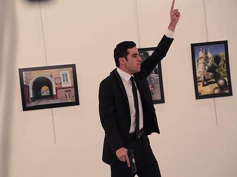 Turkey gunman who shot Russian ambassador Karlov. (Photo | AP)