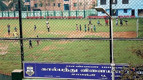 A football game in progress at the ground | Romani Agarwal