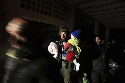 Syrians evacuated from the embattled Syrian city of Aleppo during the ceasefire. (File photo | AP)