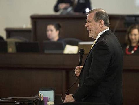 North Carolina Senator Phil Berger speaks on the senate floor during a special session of the North Carolina General Assembly called to consider repeal of NC HB2 in Raleigh. | AP