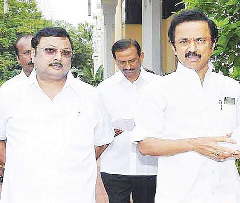 M K Alagiri and Stalin